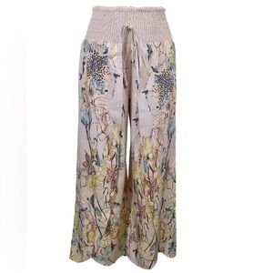 NWT Colucky Lavender Floral Wide Leg Pants